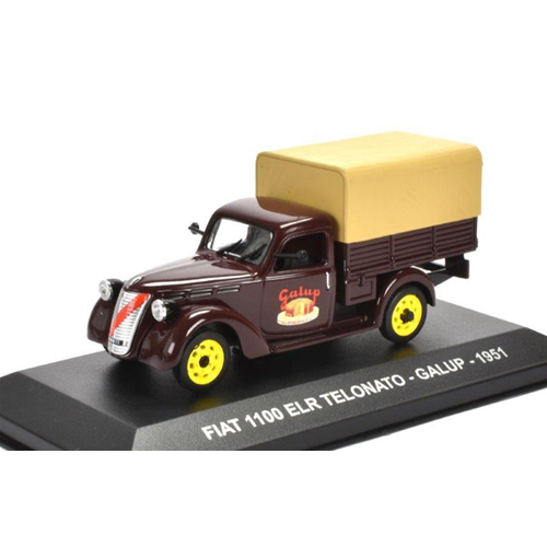 FIAT 1100 ELR TELONATO GALUP 1951 1:43 Editoria Veicoli Commerciali Modellino