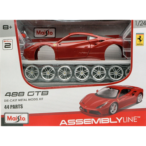 FERRARI 488 GTB KIT 1:24 Maisto Kit Auto Modellino
