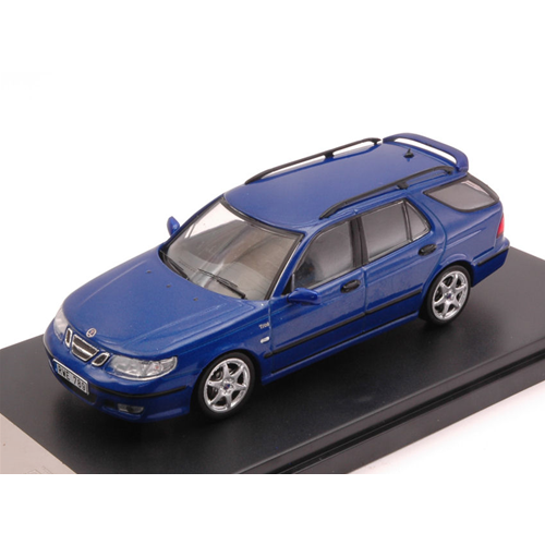SAAB 9-5 SPORT STATION WAGON 2002 AERO BLUE 1:43 PremiumX Auto Stradali Modellino