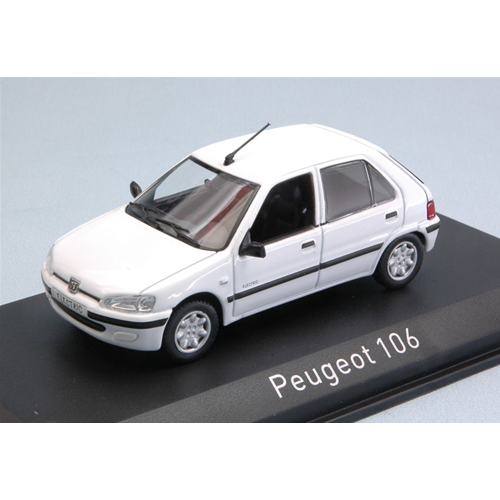 PEUGEOT 106 ELECTRIC 1997 BANQUISE WHITE 1:43 Norev Auto Stradali Modellino