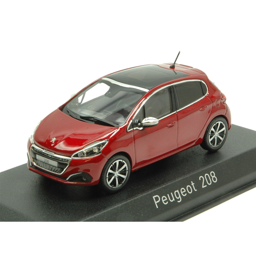 PEUGEOT 208 2015 RUBI RED 1:43 Norev Auto Stradali Modellino