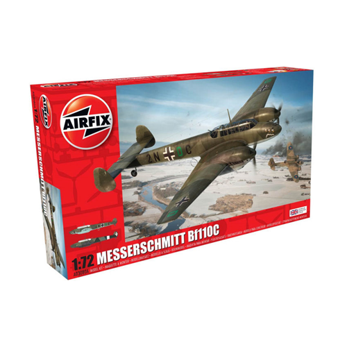 MESSERSCHMITT BF110C/D KIT 1:72 Airfix Kit Aerei Modellino