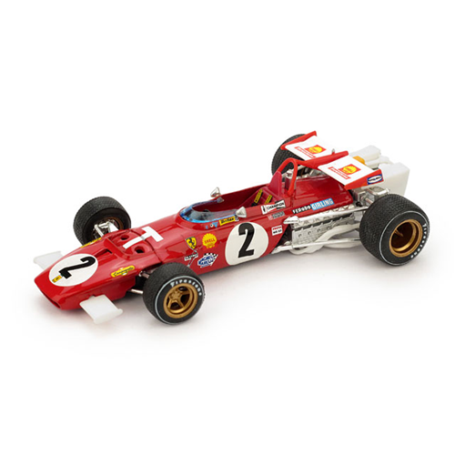 FERRARI 312B T-CAR J.ICKX 1970 N.2 GP ITALIA 1:43 Brumm Formula 1 Modellino