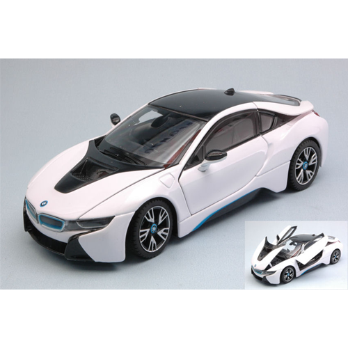 BMW i8 2015 WHITE 1:24 Rastar Auto Stradali Modellino