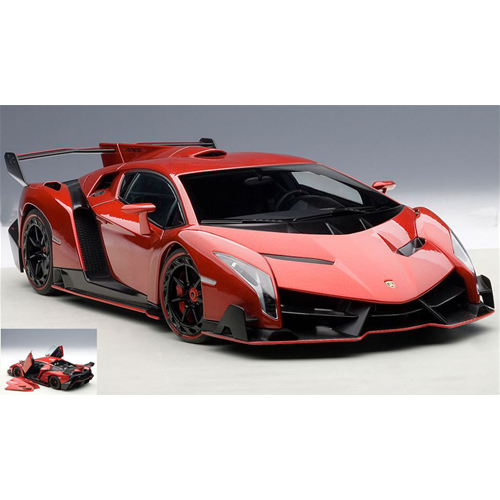 LAMBORGHINI VENENO 2013 METALLIC RED 1:18 AutoArt Auto Stradali Modellino