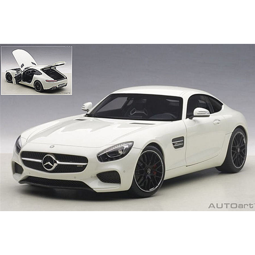 MERCEDES AMG GT S 2015 WHITE 1:18 AutoArt Auto Stradali Modellino