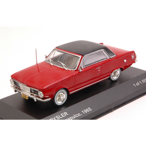 CHRYSLER VALIANT ACAPULCO 1965 RED 1:43 Whitebox Auto Stradali Modellino