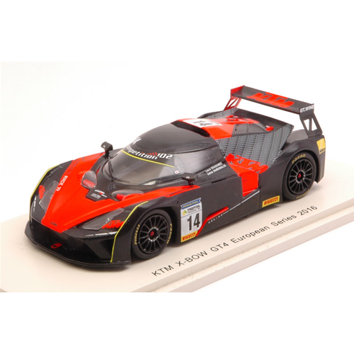 KTM X-BOW N.14 GT4 EUROPEAN SERIES 2016 L.KRAIHAMER-J.VANDENBALCK 1:43 Spark Model Auto Competizione Modellino