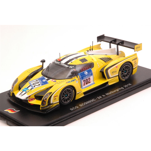 SCG N.702 24 H NURBURGRING 2016 MUTSCH-WESTPHAL-SIMONSEN-LASER 1:43 Spark Model Auto Competizione Modellino