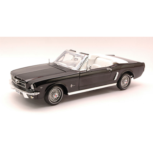 FORD MUSTANG OPEN 1964 BLACK 1:18 MotorMax Auto Stradali Modellino