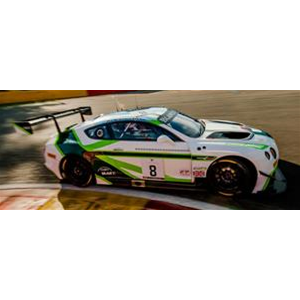 BENTLEY CONTINENTAL GT3 N.8 4th 24 H SPA 2016 SOULET-SOUCEK-REIP 1:43 Spark Model Auto Competizione Modellino
