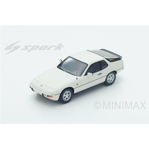 PORSCHE 924S 1988 WHITE 1:43 Spark Model Auto Stradali Modellino