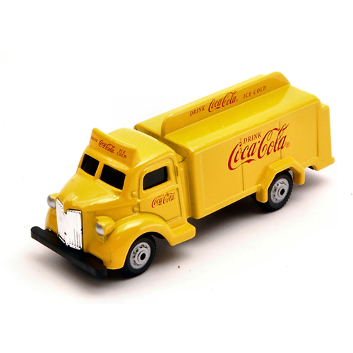 COCA COLA BOTTLE TRUCK 1947 YELLOW 1:87 Motorcity Classics Veicoli Commerciali Modellino