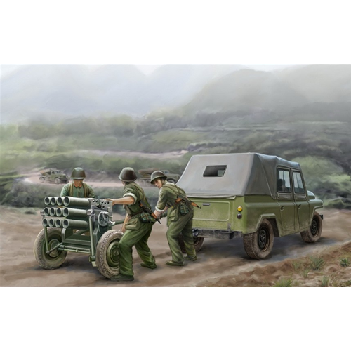 MILITARY JEEP TYPE 63 107 mm ROCKET LAUNCHER KIT 1:35 Trumpeter Kit Mezzi Militari Modellino