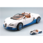BUGATTI VEYRON 16.4 GRAND SPORT 2012 WHITE/BLUE 1:18 Rastar Auto Stradali Modellino