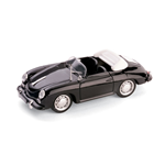 PORSCHE 356 C CABRIOLET 1963-65 NERO 1:43 Brumm Auto Stradali Modellino