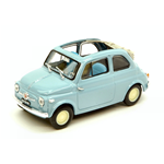 FIAT 500 ECONOMICA APERTA 1957 CELESTE CHIARO 1:43 Brumm Auto Stradali Modellino