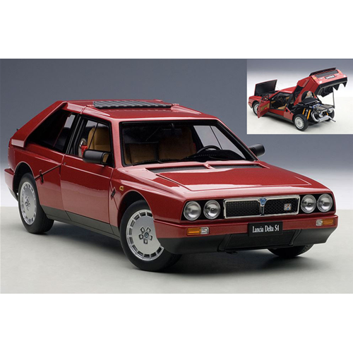 LANCIA DELTA S4 STRADALE 1985 RED 1:18 AutoArt Auto Stradali Modellino