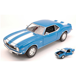 CHEVROLET CAMARO Z28 1968 BLUE/WHITE 1:24 Welly Auto Stradali Modellino