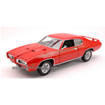 PONTIAC GTO 1969 ORANGE 1:24 Welly Auto Stradali Modellino