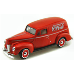 FORD SEDAN COCA COLA DELIVERY 1940 RED 1:24 Motorcity Classics Veicoli Commerciali Modellino