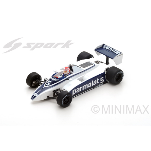 BRABHAM BT49 NELSON PIQUET 1980 N.5 WINNER LONG BEACH GP 1:43 Spark Model Formula 1 Modellino