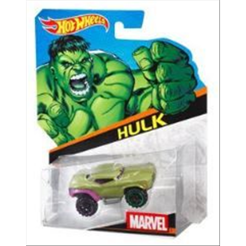 HULK CAR MARVEL BLISTER 1:64 Hot Wheels Movie Modellino