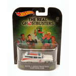 ECTO 1 GHOSTBUSTER CARTOON CAR "THE REAL GHOSTBUSTERS" 1:64 Hot Wheels Movie Modellino