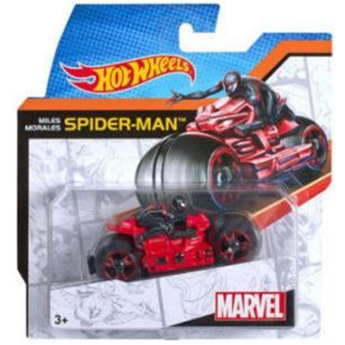 SPIDERMAN MILES MORALES MARVEL BIKE cm 8 Hot Wheels Modellismo Giocattolo Modellino