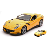 FERRARI F12 TDF 2016 YELLOW 1:24 Burago Auto Stradali Modellino