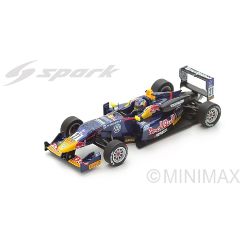 CARLIN DALLARA VOLKSWAGEN 3rd MACAU GP 2016 S.S.CAMARA 1:43 Spark Model Auto Competizione Modellino