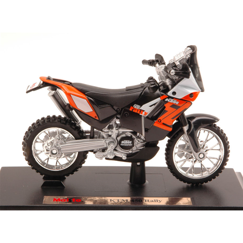 KTM 450 RALLY ORANGE 2015 1:18 Maisto Moto Modellino