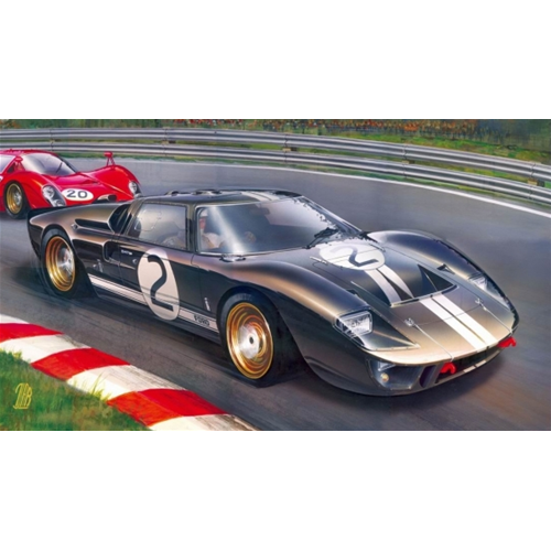 FORD GT 40 MKII WINNER LE MANS 1966 B.MC LAREN-C.AMON KIT 1:12 Trumpeter Kit Auto Modellino