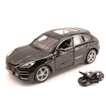PORSCHE MACAN 2013 BLACK 1:24 Burago Auto Stradali Modellino