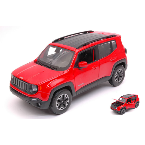JEEP RENEGADE 2015 RED 1:24 Maisto Auto Stradali Modellino
