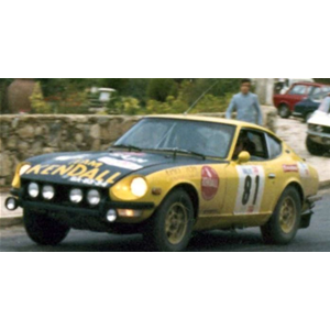 DATSUN 240Z N.81 RETIRED RALLY OF PORTUGAL 1972 OLIVEIRA-BARATA' 1:43 Trofeu Auto Rally Modellino