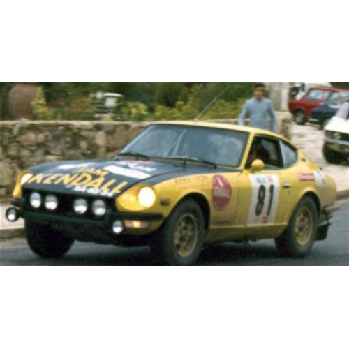 DATSUN 240Z N.81 RETIRED RALLY OF PORTUGAL 1972 OLIVEIRA-BARATA' 1:43 Trofeu Auto Rally Modellino
