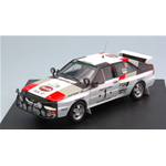 AUDI QUATTRO N.1 2nd RALLY BANDAMA 1983 MIKKOLA-HERTZ 1:43 Trofeu Auto Rally Modellino