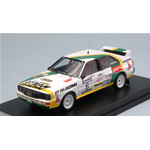 AUDI QUATTRO N.6 WINNER BARUM TRIBEC RALLY 1986 PAVLIK-KAREL 1:43 Trofeu Auto Rally Modellino