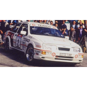 FORD SIERRA COSWORTH N.2 RETIRED T.DE CORSE 1987 BLOMQVIST-BERGLUND 1:43 Trofeu Auto Rally Modellino