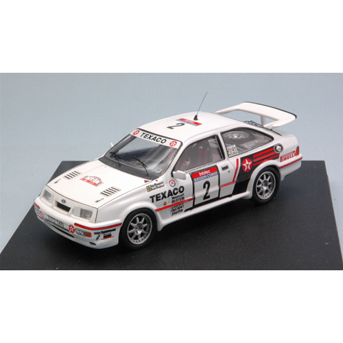 FORD SIERRA COSWORTH N.2 RETIRED T.DE CORSE 1987 BLOMQVIST-BERGLUND 1:43 Trofeu Auto Rally Modellino