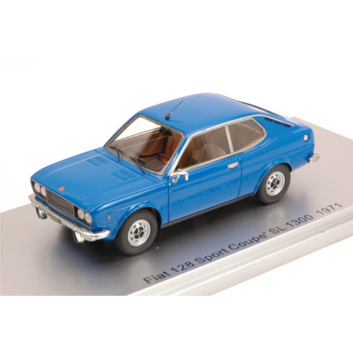 FIAT 128 SPORT COUPE' SL 1300 1971 BLUE ED.LIM.PCS 250 1:43 Kess Model Auto Stradali Modellino