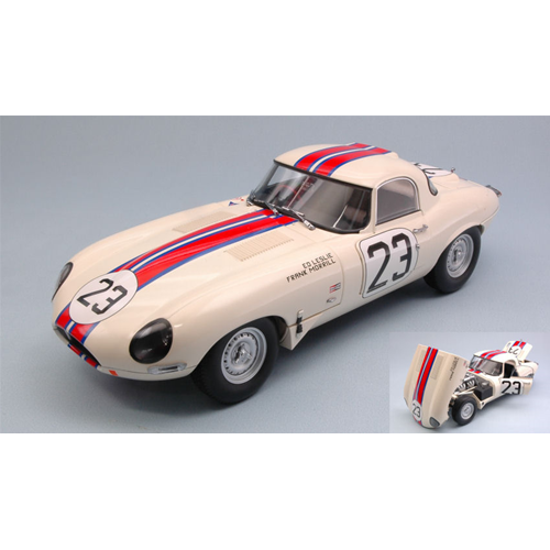 JAGUAR E-TYPE N.23 7th (1st CLASS) 12 H SEBRING 1963 LESLIE-MORRILL 1:18 Paragon Models Auto Stradali Modellino