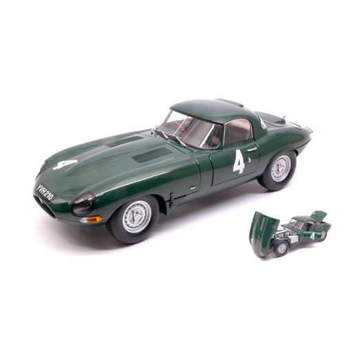 JAGUAR E-TYPE N.4 1963 BRITISH RACING GREEN 1:18 Paragon Models Auto Stradali Modellino