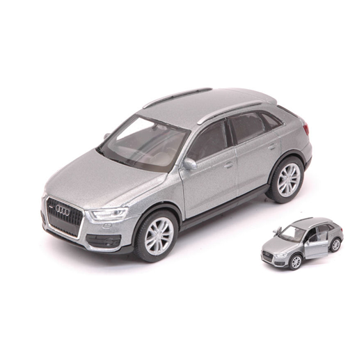AUDI Q3 2011 SILVER cm 11 Welly Auto Stradali Modellino
