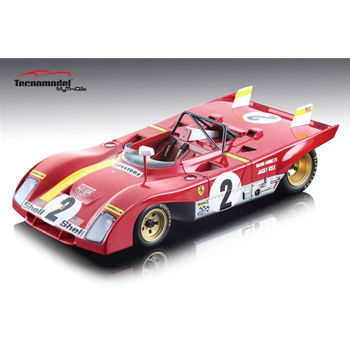 FERRARI 312 PB N.2 WINNER 24 h DAYTONA 1972 ANDRETTI-ICKX 1:18 Tecnomodel Auto Competizione Modellino