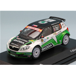 SKODA FABIA S2000 N.2 WINNER CORTE INGLES 2013 J.KOPECKY-P.DRESLER 1:43 Abrex Auto Rally Modellino