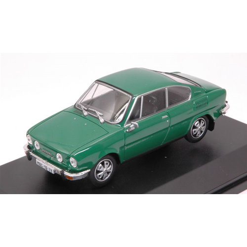 SKODA 110R COUPE' 1978 GREEN 1:43 Abrex Auto Stradali Modellino