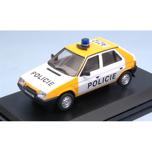 SKODA FAVORIT 1987 POLICIE CR 91/92 1:43 Abrex Forze dell'Ordine Modellino