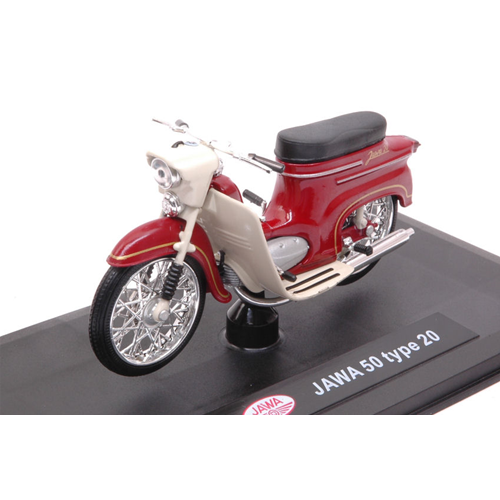 SCOOTER JAWA 50 TYPE 20 1955 BORDEAUX 1:18 Abrex Moto Modellino